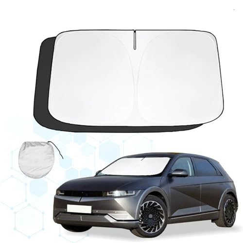 Protector parabrisas coche Hyundai Ioniq 5 cortina parasol plegable contra calor solar y rayos UV 3