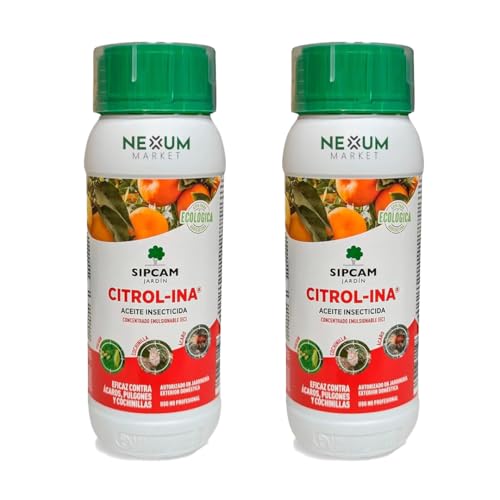 Aceite Parafina Citrol-Ina 500ml | Insecticida Ecológico y Biodegradable | Concentrado 50 L | Para Huerto y Frutales | Control Cochinillas, Ácaros, Araña Roja, Pulgón y Mosca Blanca | Nexum Market (2)