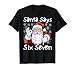 Christmas Santa Says 6 7 Six Seven Gen Z Alpha Meme Slang T-Shirt