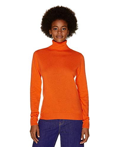 [ユナイテッドカラーズオブ ベネトン]バージンウールタートルネックセーター オレンジ