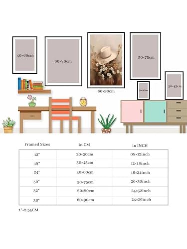 Toile murale western impression haute définition grand format 60x90