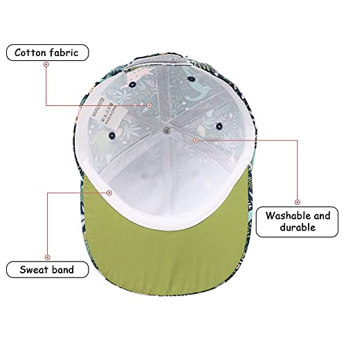 Yuoahcn Kids Unisex Dinosaur Hat Waterproof Quick-Dry Baseball Caps Boys Girls Toddler Cap Spring Summer Beach Hats 2-6Y (Green) #TOP4