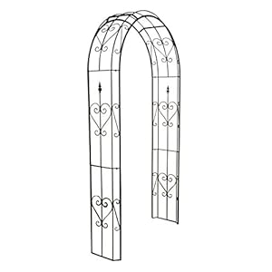 Dehner Rozenboog Renata, ca. 228 x 120 x 38 cm, metaal, antraciet