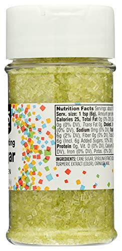 365 by Whole Foods Market, Green Decorating Sugar, 3.3 Ounce (Pack of 2) - image 2