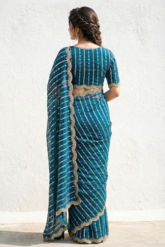 Image of Amazon Brand - Tavasya Womens Saree