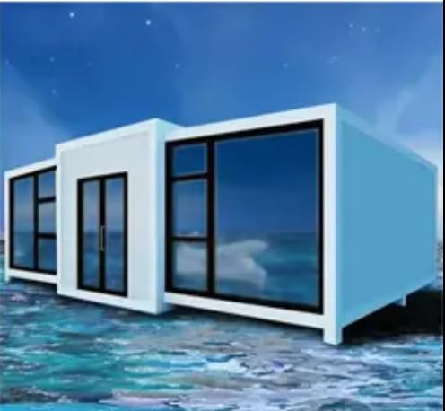 Portable Prefab Tiny Home: 13x20 ft Mobile Expandable House for Versatile Use, Including Hotel, Office, Shop, and More, with Restroom Included (40x40 (Restroom Included)), MPADZ2024RR