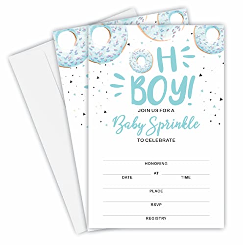 JCVUK Donut Baby Shower Invites
