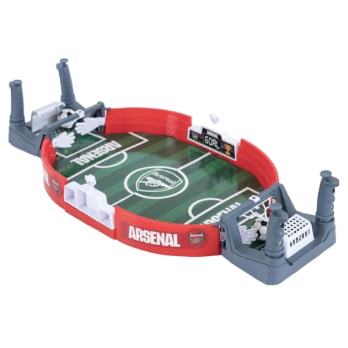 Hy-Pro Officially Licensed Arsenal F.C. Mini Tabletop Football Game, Gunners, 2 Balls, Portable, Interactive, Mini Football Table, Perfect Football Gift, for Kids Adults and Family Fun
