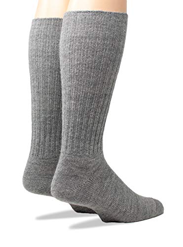 Image of WARRIOR ALPACA SOCKS - Ribbed Casual Everyday Alpaca Wool Crew Socks For Men And Women