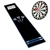Aakluk Dartmatte inklusive Einer Wurflinie,rutschfeste Tragbare Bodenschutzmatte Mit Wurflinie,Dart Oche Matte - Für Spielzimmer, Freizeitzentrum, Büro, Pausenraum, Keller, Garage, Wohnheim