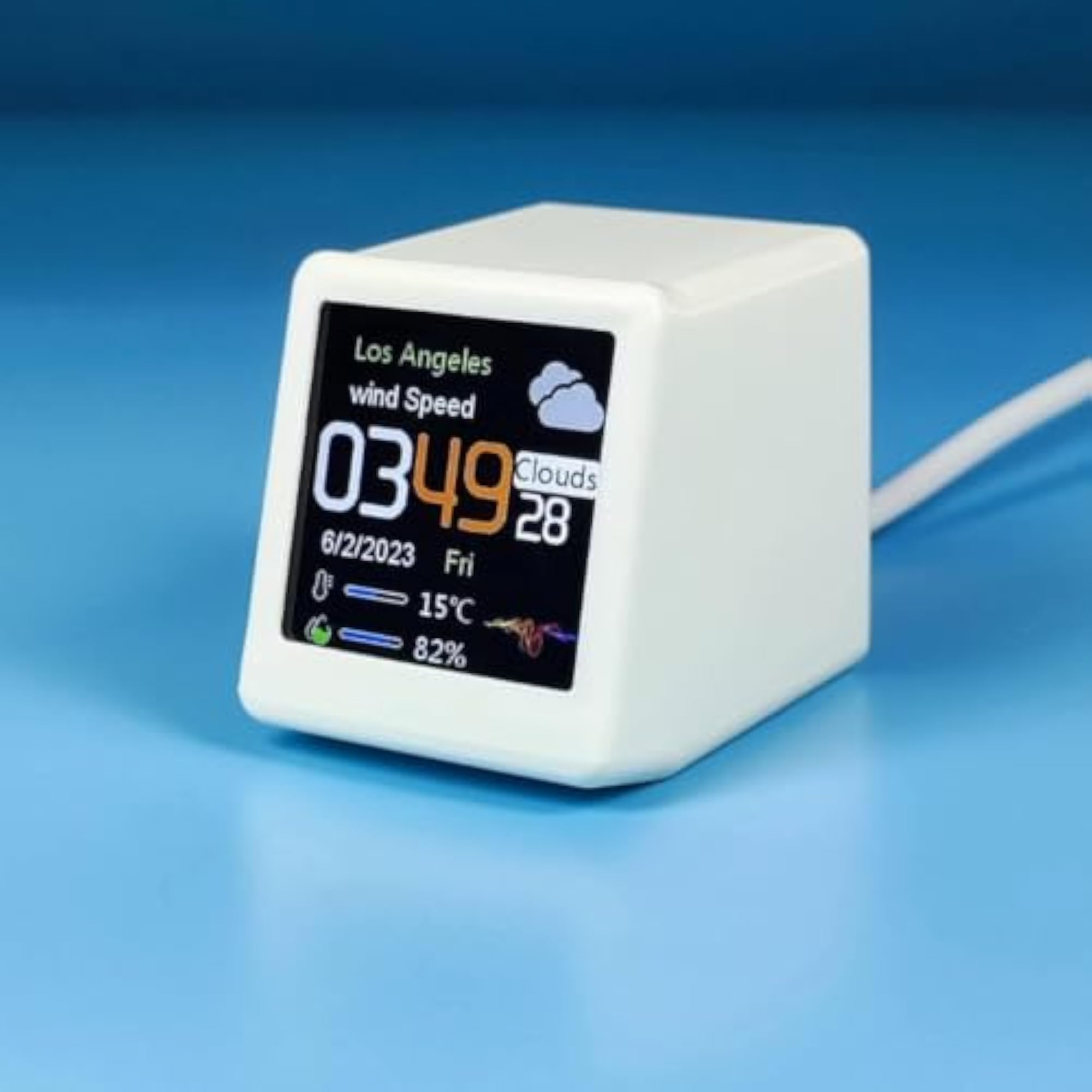 Smart Desktop Clock, USB-C Charging