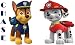PAW Patrol - Chase & Marshall - For Light-Colored Materials - 2 Iron On Heat Transfers 5" x 7"
