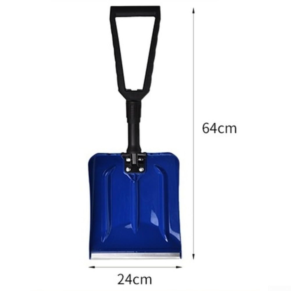 Pala Plegable Coche 28cm para rescate Nieve para urgente Pala(Black)