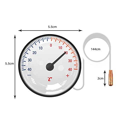 Qianly Termômetro de mostrador analógico Medidor de monitor de temperatura para escritórios Sala Ofi