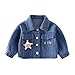 Toddler Denim Jacket Boys Girls Fall Fashion Button Down Collared Jean Jacket Long Sleeve Coat Outwear Tops 1-6Years