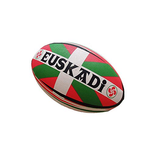 Ballon de rugby Euskadi RTEK en taille 5 avec grip supérieur renforcé