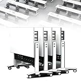 Faltbare Konferenztische 4er Set Rollbare Mobile Schreibtische mit Klappdeckel Moderne Weiße Möbel für Schulungsseminare Perfekt für 2-10 Personen Büro & Konferenzräume