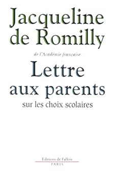 Paperback Lettre aux parents sur les choix scolaires [French] Book