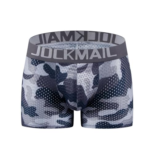 JOCKMAIL Men Padded Underwear Mesh Camoflage Butt Lifting Back Hip Padded Men's Boxers Short Buttoceks Underpants3