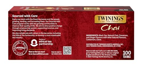 Twinings Chai Black Tea Individually Wrapped Bags thumb #4