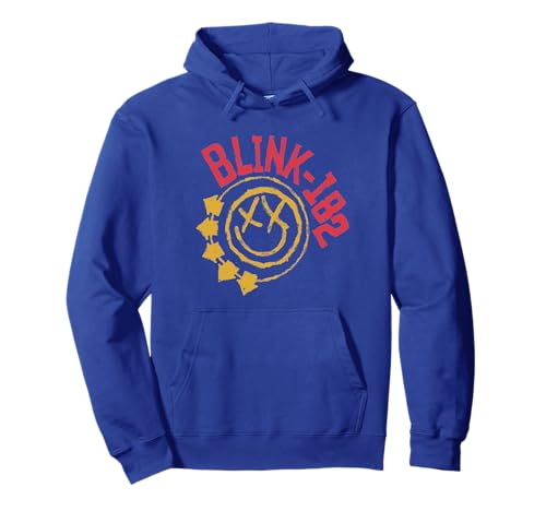 Image of Official Blink-182 Yellow Smiley Logo Pullover Hoodie