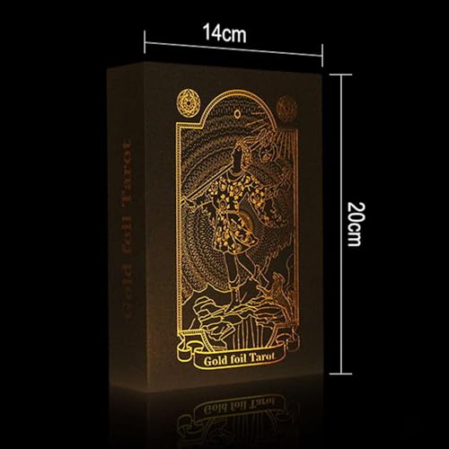 GIBZ Conjunto tradicional de tarô para cartas de tarô Rider Waite Tarot Conjunto luxuoso de folha do