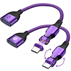Purple Type C to USB A