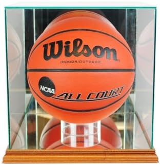 Perfect Cases BBR-W Rectangle Basketball Display Case44; Walnut