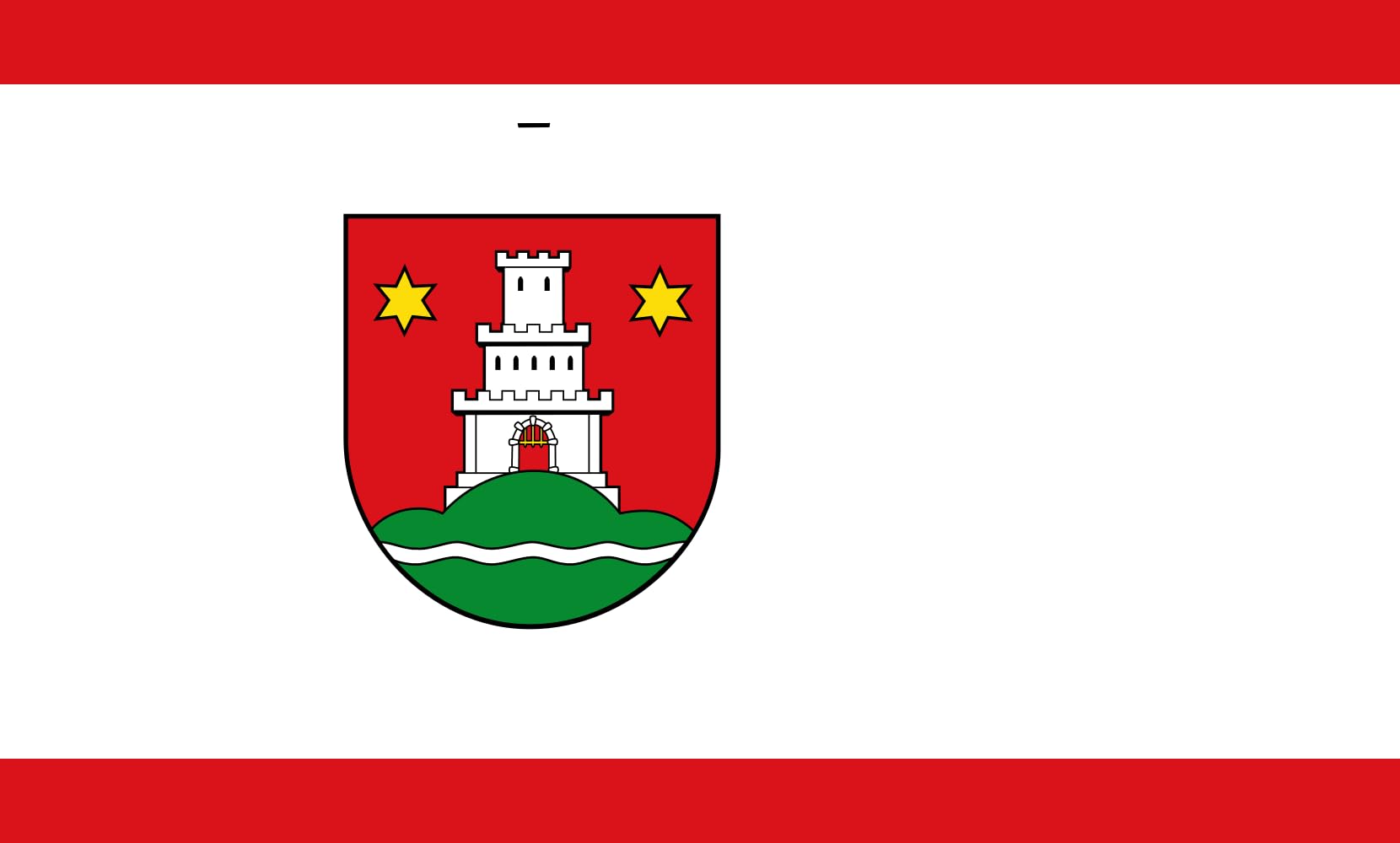 Drapeau paysage de Pinneberg grand pavillon horizontal 90x150