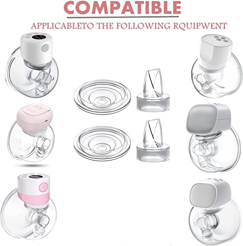 Nagran Duckbill Valves & Silicone Diaphragm For S9/S10/S12,Wearable Breast Pump Universal Duckbill Valve And Silicone Diaphragm Accessories (4 Piece Set) #TOP1