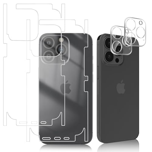 #VerdientProvisionen<br>Rückseite Schutzfolie für iPhone 13 Pro Max [2 2 Stück] TPU Hinten Schutzfolie Kameraschutz für Panzerglas Schützende Grenze Anti Kratzer Vollabdeckung Zurück Folie für iPhone 13 Pro Max