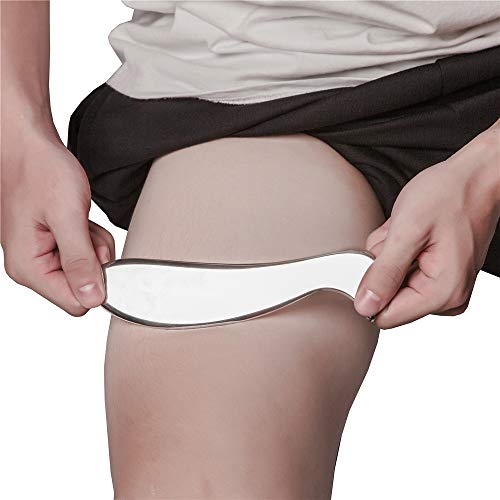 H-Brotaco Medical Grade Stainless Steel Gua Sha Guasha Massage Soft Tissue Therapy Used For Back, Legs, Arms,Neck,Shoulder (D) #TOP1