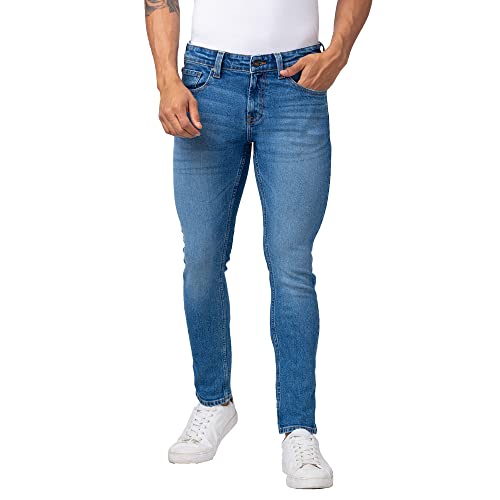 Image of Spykar Men's Skinny Fit Low-Rise Casual Jeans