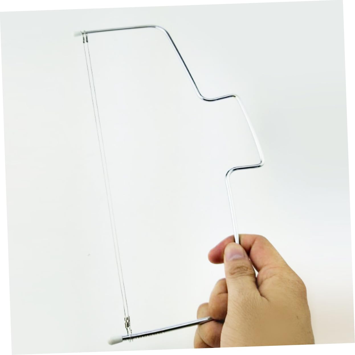 KICHOUSE Bread Slicer for Food-grade Material Cake Cutter Compact Lightweight Baking Tool for Bread Toast Bagels and More Silver