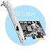 Cudy PE10 10/100/1000Mbps Gigabit Ethernet PCI Express, PCIE Network Adapter/Network Card/Ethernet Card for PC, with Low Profile Bracket, Free Driver on Windows 10/8.1/8