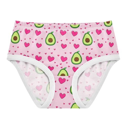 Cute Avocados Pink Heart Toddler Girls's Underwear 2T 202c1780