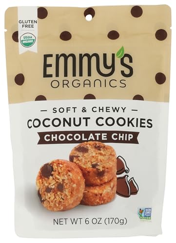 Emmy's Organics Organic Chocolate Chip Coconut Cookies, 6 oz