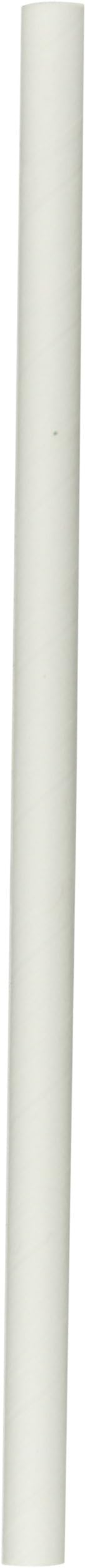 61500210 Unwrapped Paper Giant Drinking Straw, 9/32" Diameter x 7-3/4" Length, White (8 Boxes of 350)