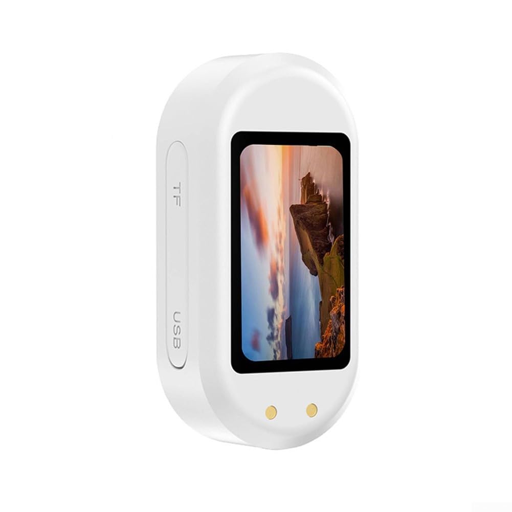 1080P per mini Action Cam Portatile Vivavoce 1080P per Mini Action (Bianco) | Full HD 1080P, registrazione a mani libere, design a forma di pollice, materiale ABS, compagno di viaggio