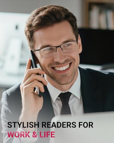 Image of TERAISE 4PCS Fashion Anti-blue light Reading Glasses Quality Readers Glasses for Reading for Men and Women Computer /cell phone Blue Light blocking Reader Glasses Frame (2.25X)