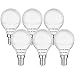 E14 LED Kleine Edison Schraube Golfball Glühbirnen 5W Entspricht 40 Watt Glühlampen, E14 Fassung LED SES Glühbirnen Warmweiss 3000K, 420LM, Kein Flimmern, Kein Dimmbar, AC 85-265V, 6er Pack