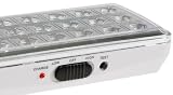 ChiliTec Lampa awaryjna LED, 2 W, akumulatorowa, światło orientacyjne ze wskaźnikiem ładowania, 3 poziomy jasności, oświetlenie awaryjne, białe