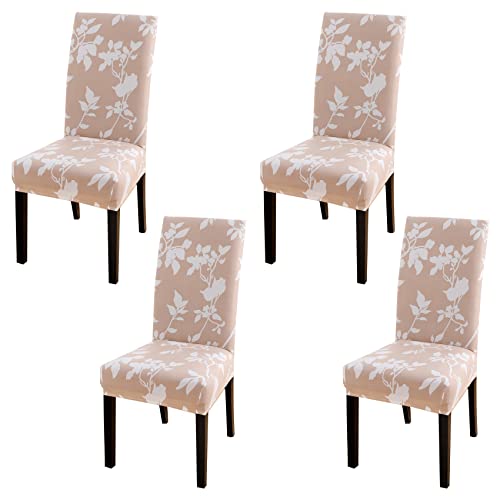 HZDHCLH Chair Covers Set of 4/6 Stretch Modern Chair Slipcovers for Dining Room Kitchen Wedding Party Washable Chair Protector(4pcs