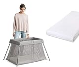 cuna de viaje gemelar graco Extraíble y lavable: lavar a máquina o a mano en agua fría, no usar lejía, tejido transpirable especial que permite un flujo de aire perfecto, la funda está hecha de tela de corvinina hilada.