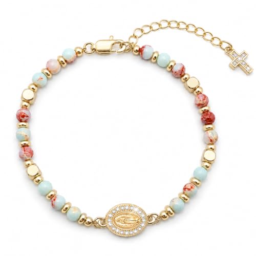 Gold Virgin Mary Cross Bracelet Deal: Save 65% at Amazon