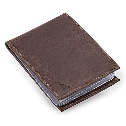 Carteira Luxo Couro Legítimo Rg/cnh/cédulas/cartões/moedas (Marrom Escuro)
