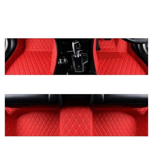 Tapis de sol de voiture sur mesure pour Toyota Auris E180 RHD 2012-2018 rouge