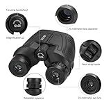 Occer 12x25 Compact Binoculars for Adults and Kids, Large Eyepiece Waterproof Binocular with Low Light Vision,High Powered Easy Focus Binoculars for Bird Watching,Outdoor Hunting,Travel,Sightseeing - Image 4
