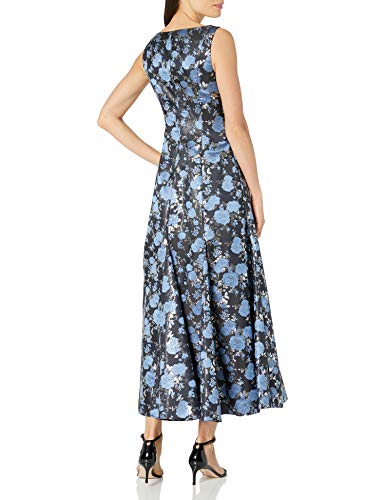 Image of Adrianna Papell Jacquard Midi Dress with Godets