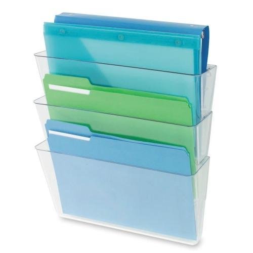 Deflecto DEF73601RT - Three Pack Stackable Letter Wall Pocket